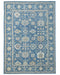 10x14 Blue Oushak Turkish Hand Knotted Soft Wool Area Rug